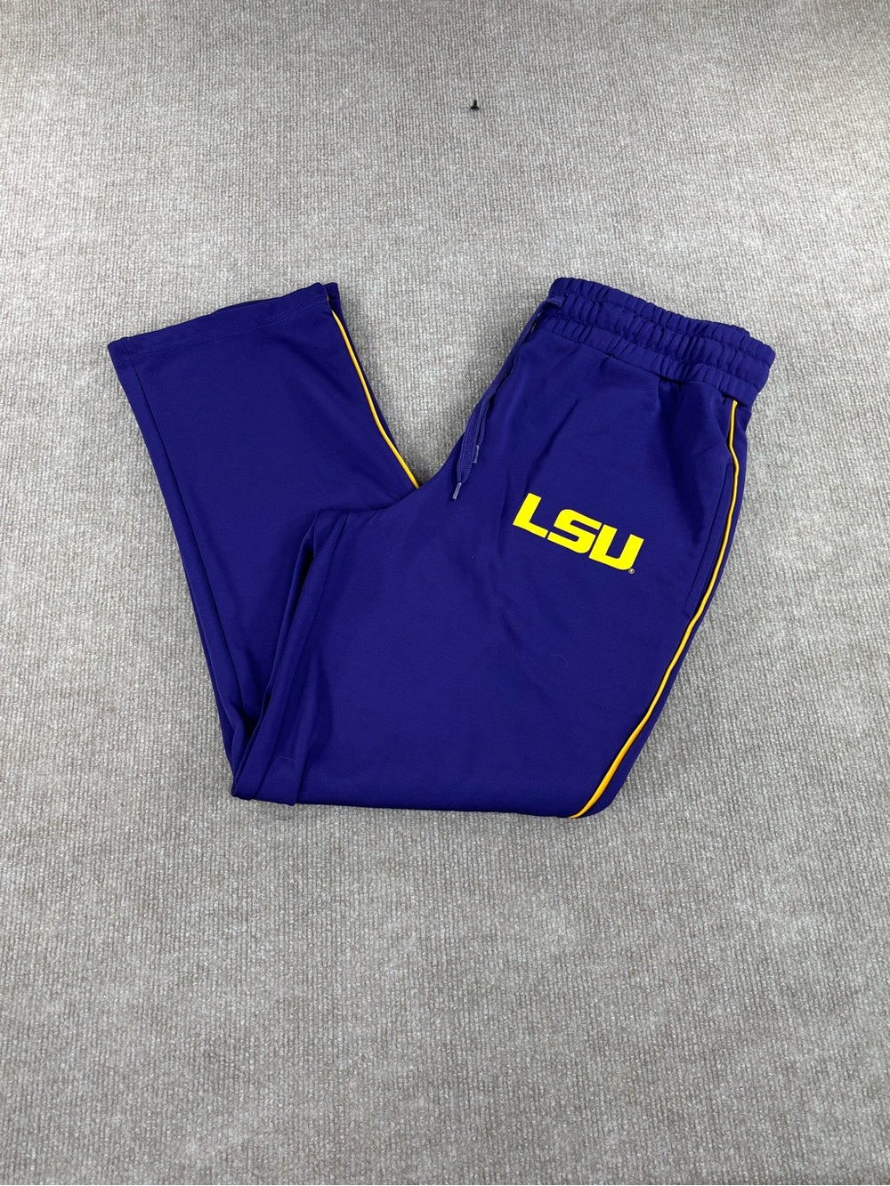 LSU Tigers Sweatpants Mens Medium Purple Lounge Pants Football NCAA